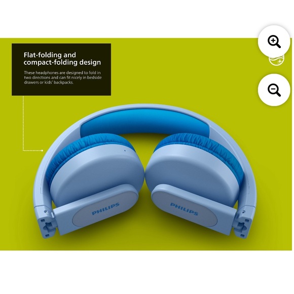Philips K4206 Kids Wireless on-Ear Headphones with Parental Controls, (NWT) - Picture 3 of 11